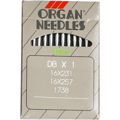 Organ DBx1, универсальные иглы для швейных машин челночного стежка